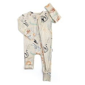 Gigi and Max Jungle Pajama Zip Footie